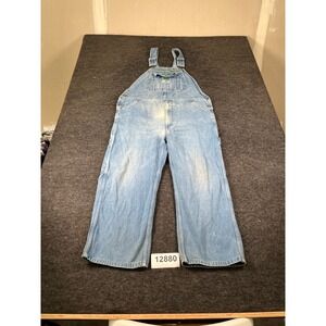 Liberty Carpenter Bib Overalls Mens 42x25.5 Blue Cotton Workwear Stonewashed